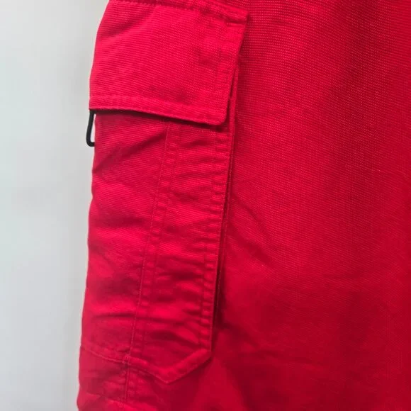 Vintage Fox Racing Red Sports Pants Size 34 Cargo Pockets - Picture 6 of 16